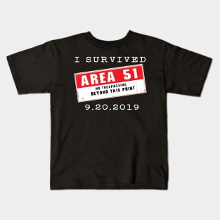 I Survived Area 51 Kids T-Shirt